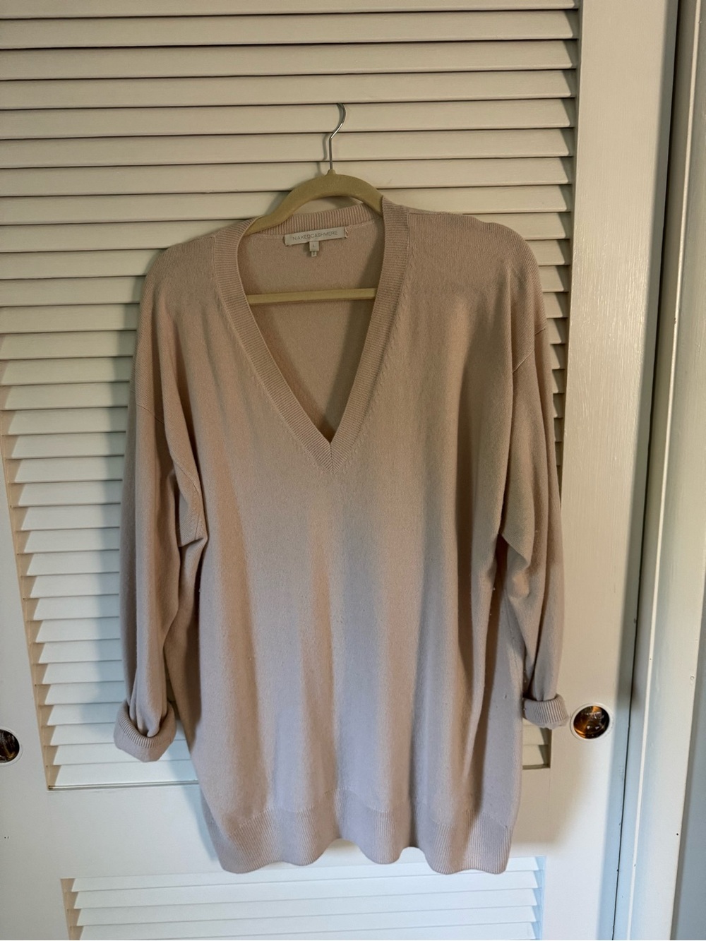 NakedCashmere Blush V-Neck Cashmere Sweater